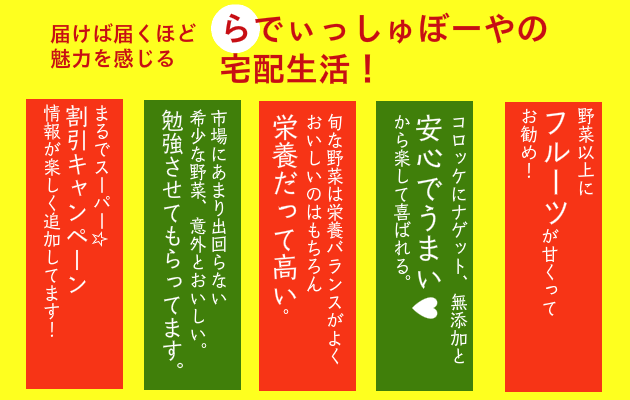 らでぃっしゅぼーやの魅力